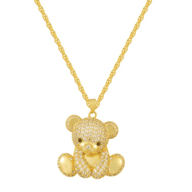 Teddy Bear Necklace Hover Image
